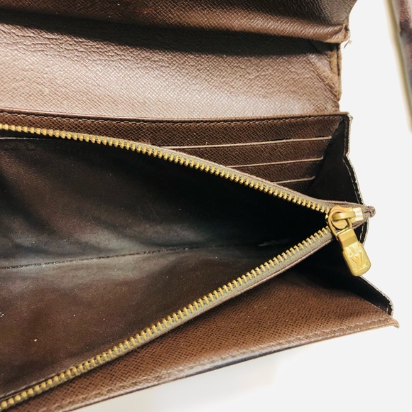 GENUINE SET LOUIS VUITTON Monogram Vernis Zippy Sarah Ebene Wallet Lot - Picture 13 of 16